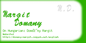 margit domany business card